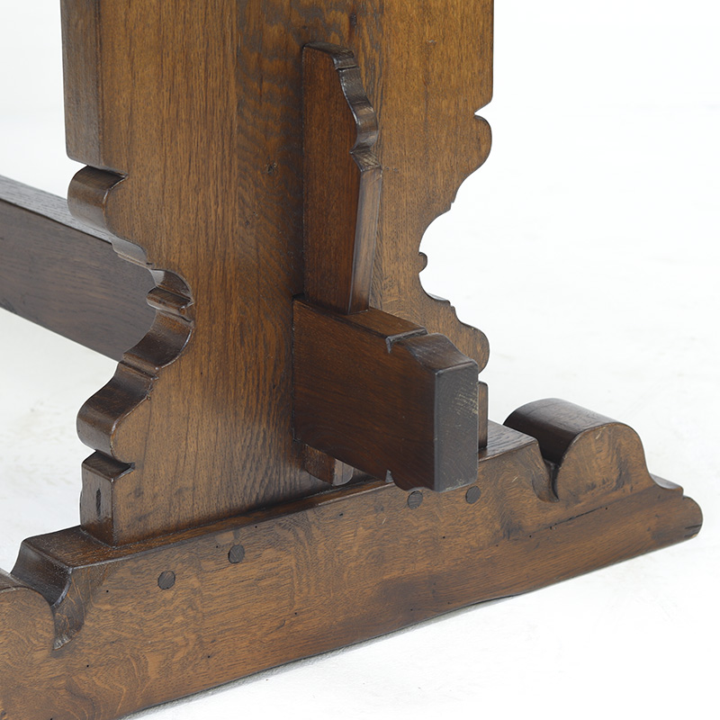 Antieke Vintage Mid-century Brutalist Eettafel image 3