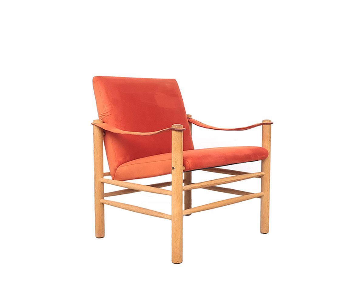 Safari Stoelen Van Eikenhout, Skipper Møbler 1980s image 2