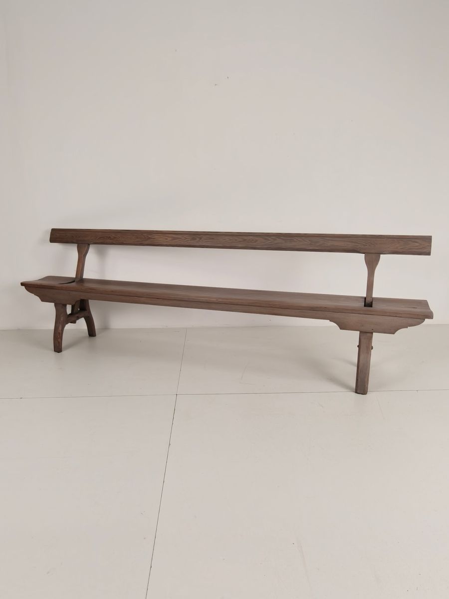 Victoriaanse Spoorwegbank Hout – Zeldzaam Ontwerp Met Omkeerbare Rugleuning image 7