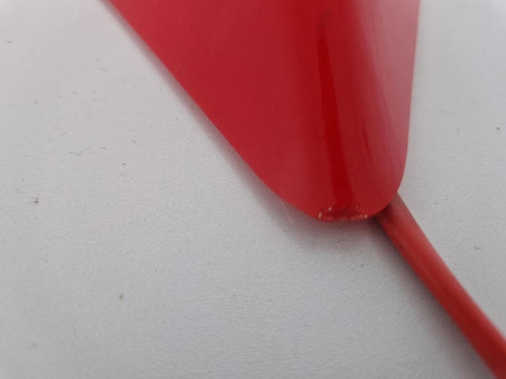 Mawa Design Vintage Jaren 80 Vlieger Lamp Rood. image 8