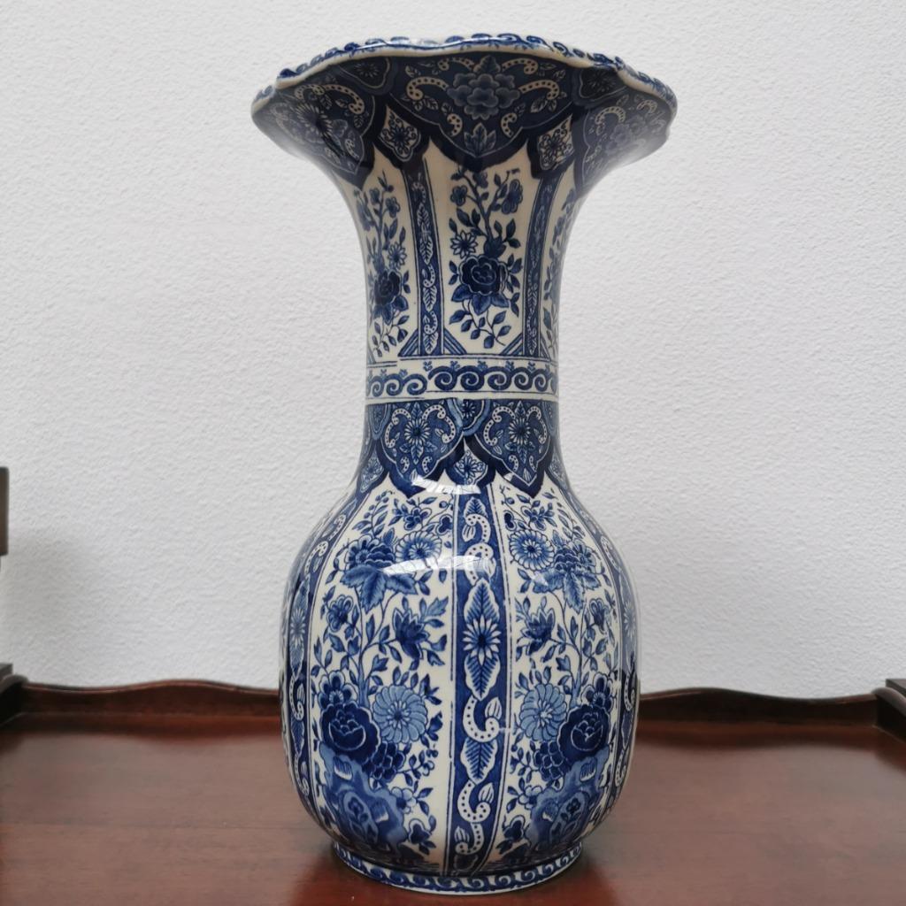 Vintage Delftsblauwe Vaas Tulpvaas Porselein image 2
