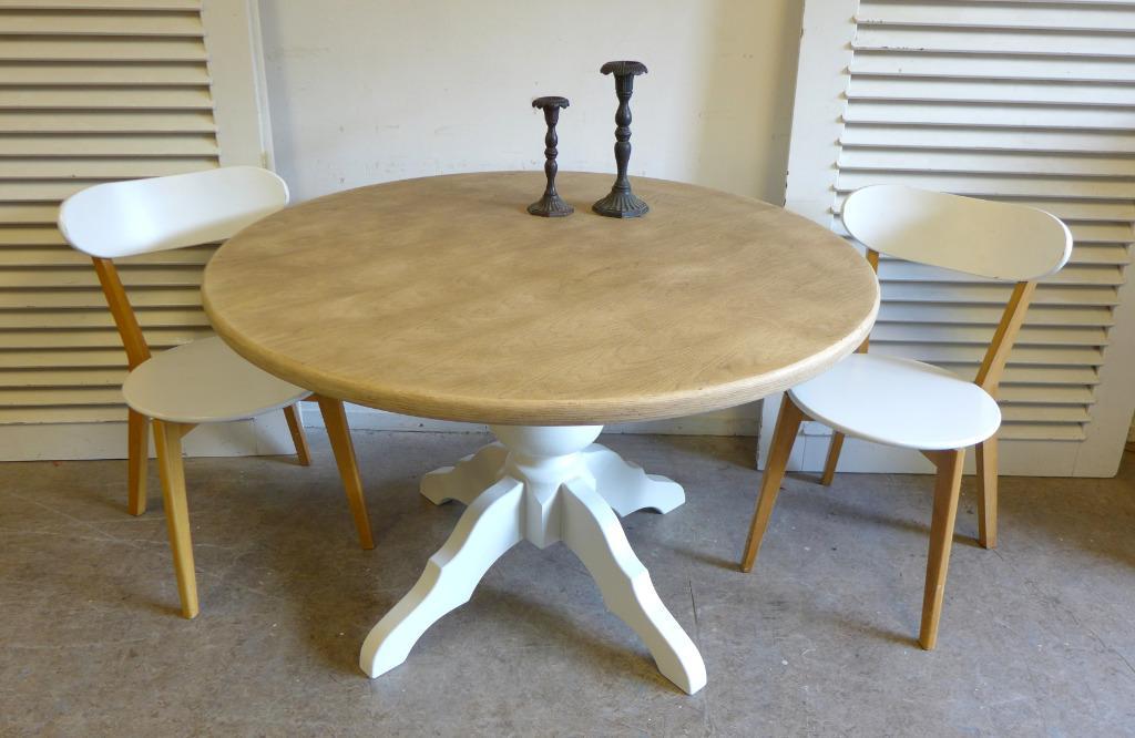 Prachtige Witte Landelijke Uitschuifbare Tafel image 23