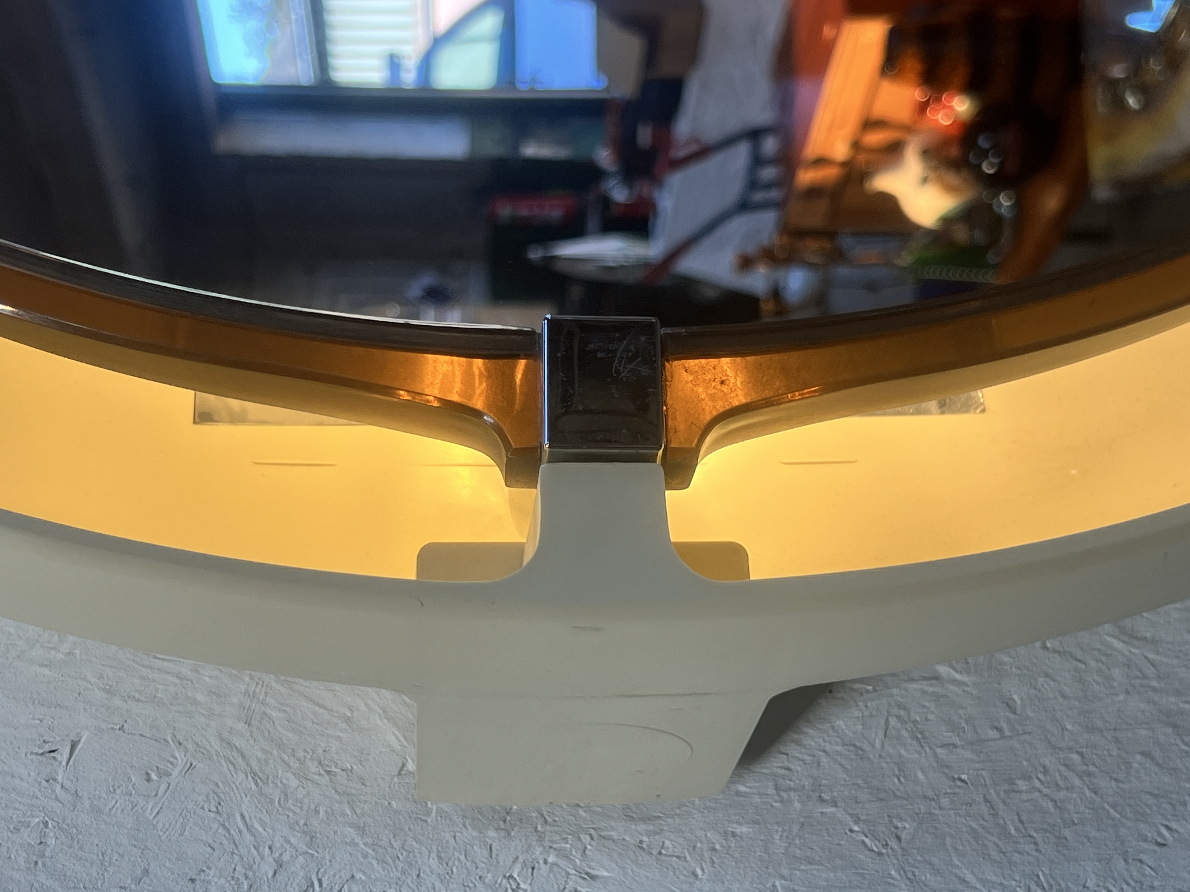 Vintage Ovale Spiegel Met Verlichting, Allibert, 1970's image 6