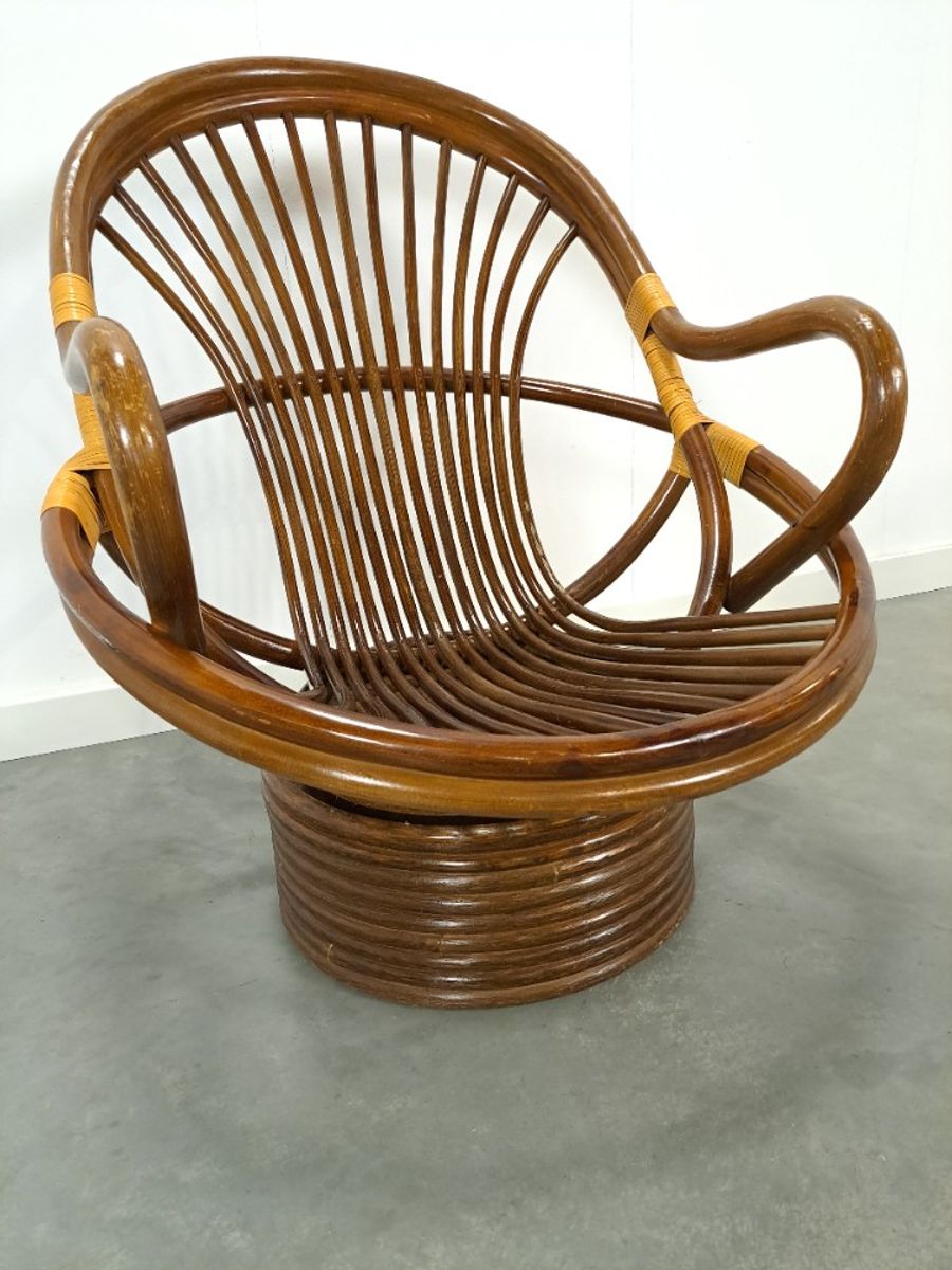 Rotan Manou Draai Stoel image 3