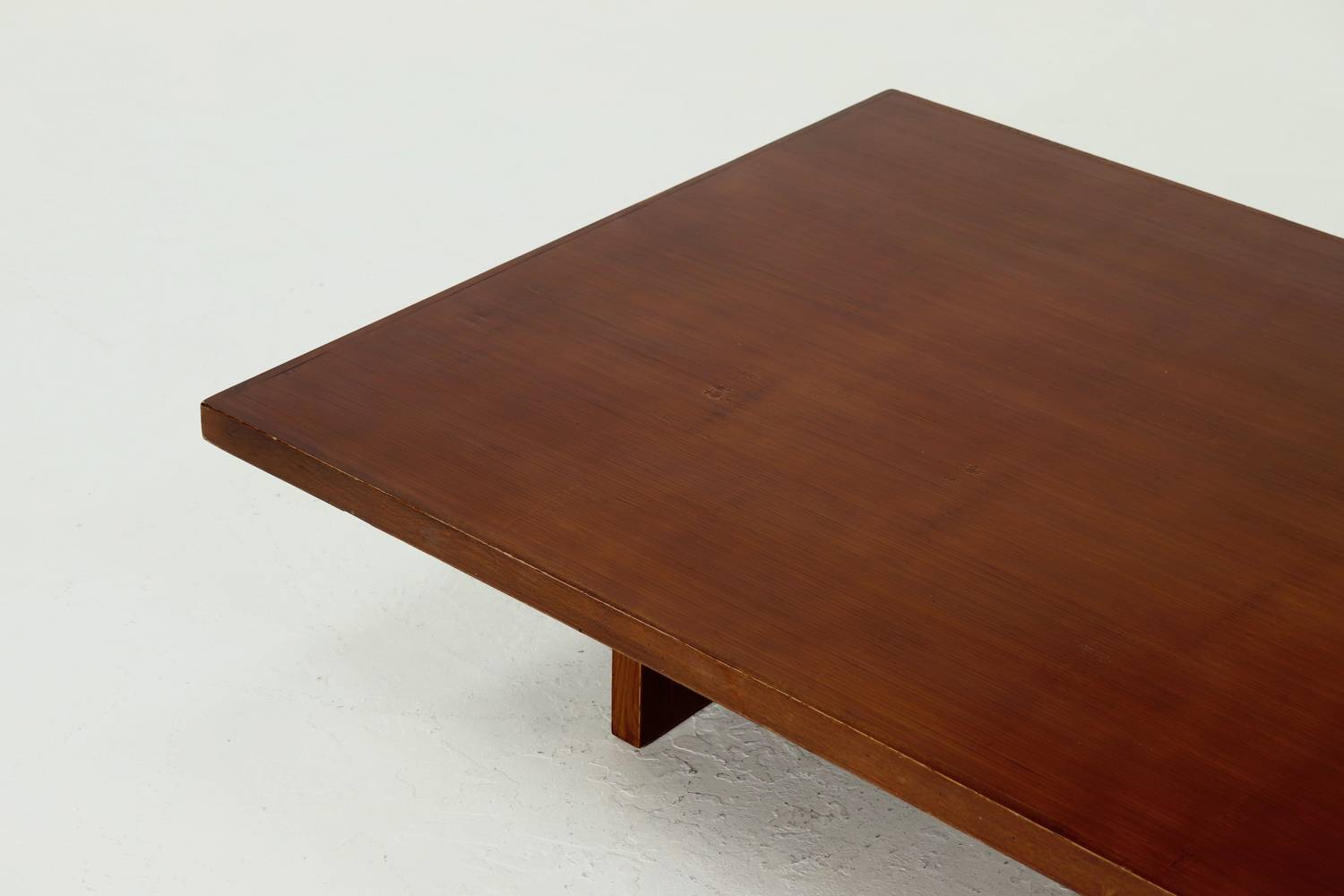 Large Bamboo And Wood Coffee Table By Axel Vervoordt 1980s image 7
