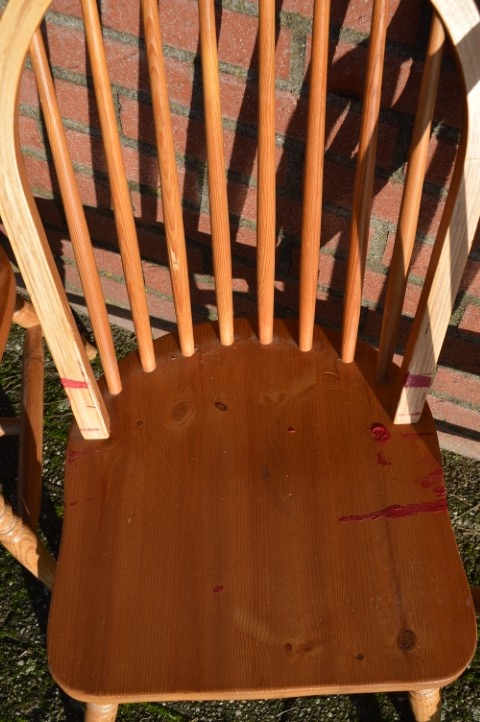 Spijlenstoelen Set Van 4 Scandinavisch Pijnboomhout image 5