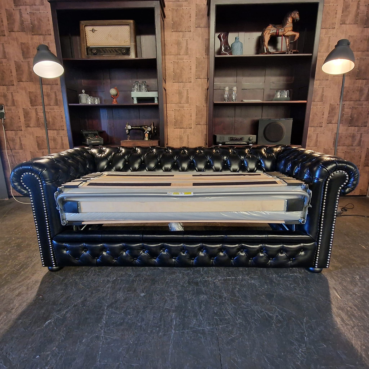 Chesterfield Brighton Slaapbank - Zwart image 11