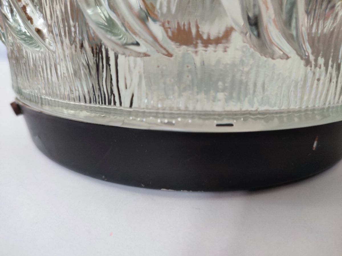 Vintage Plafondlamp Plafonnière Wandlamp Glas Organisch image 11