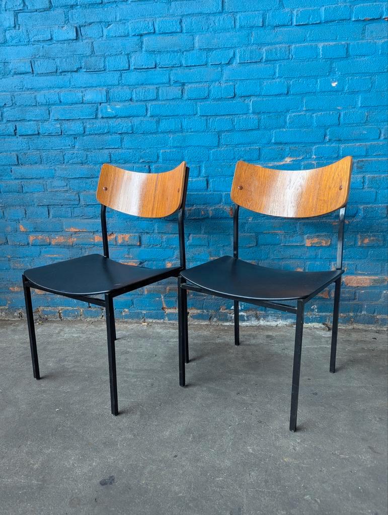 2x Vintage Industriële Stoelen, Italië 1960s image 10