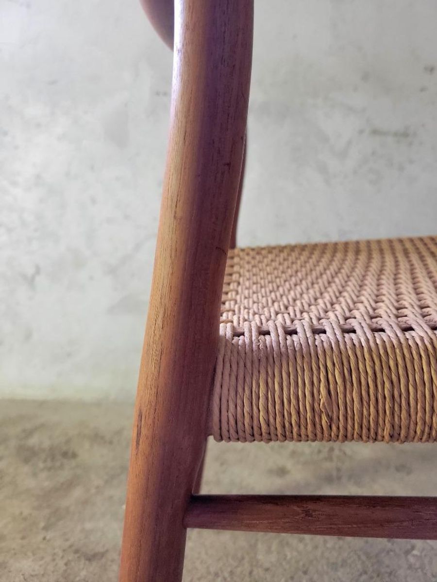 Set Van Zes Model 75 Stoelen In Teak Van N.o. Moller image 16