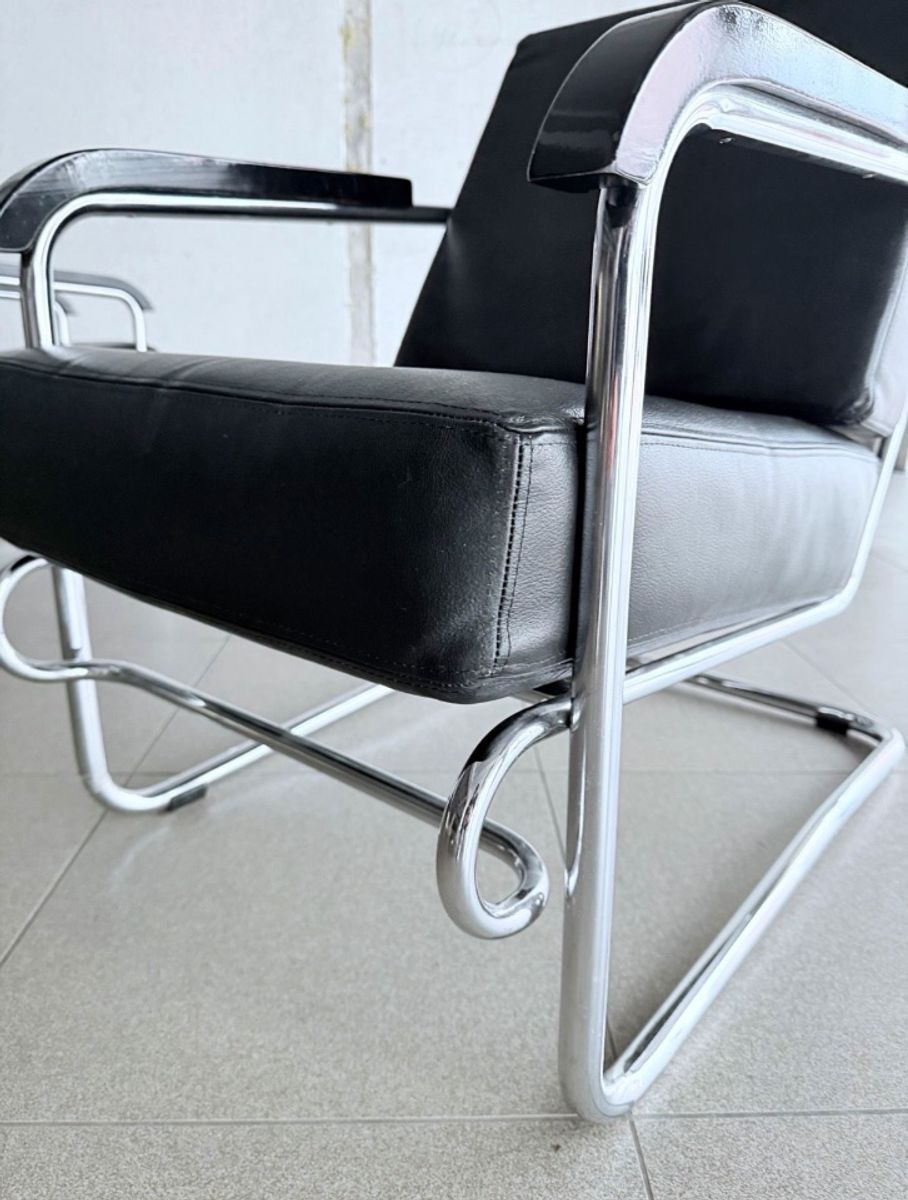 2x Vintage Lounge Chair By Enrico Prampolini For Cova Milano image 11