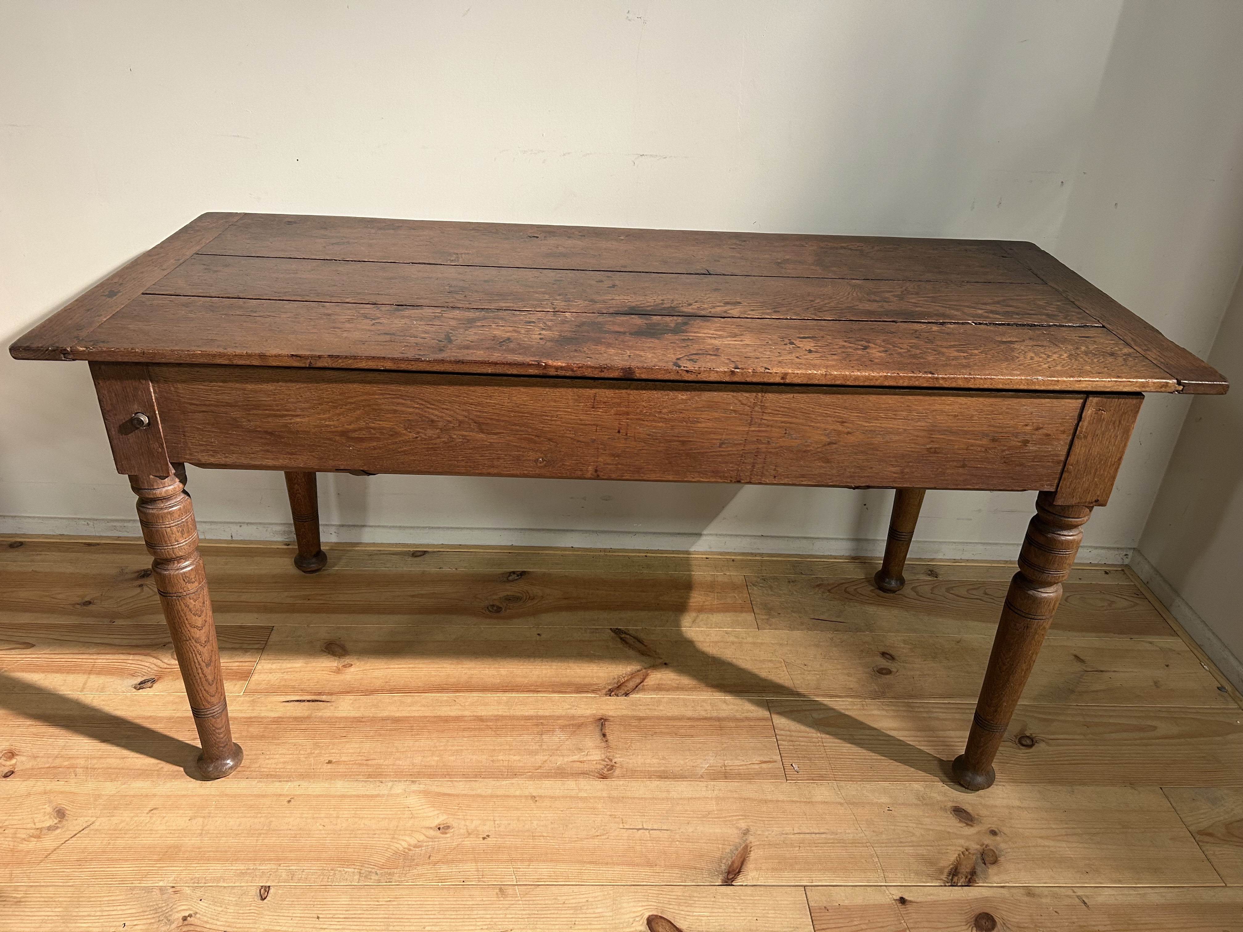 Antieke Petrin Tafel In Eikenhout Circa 1850 image 20