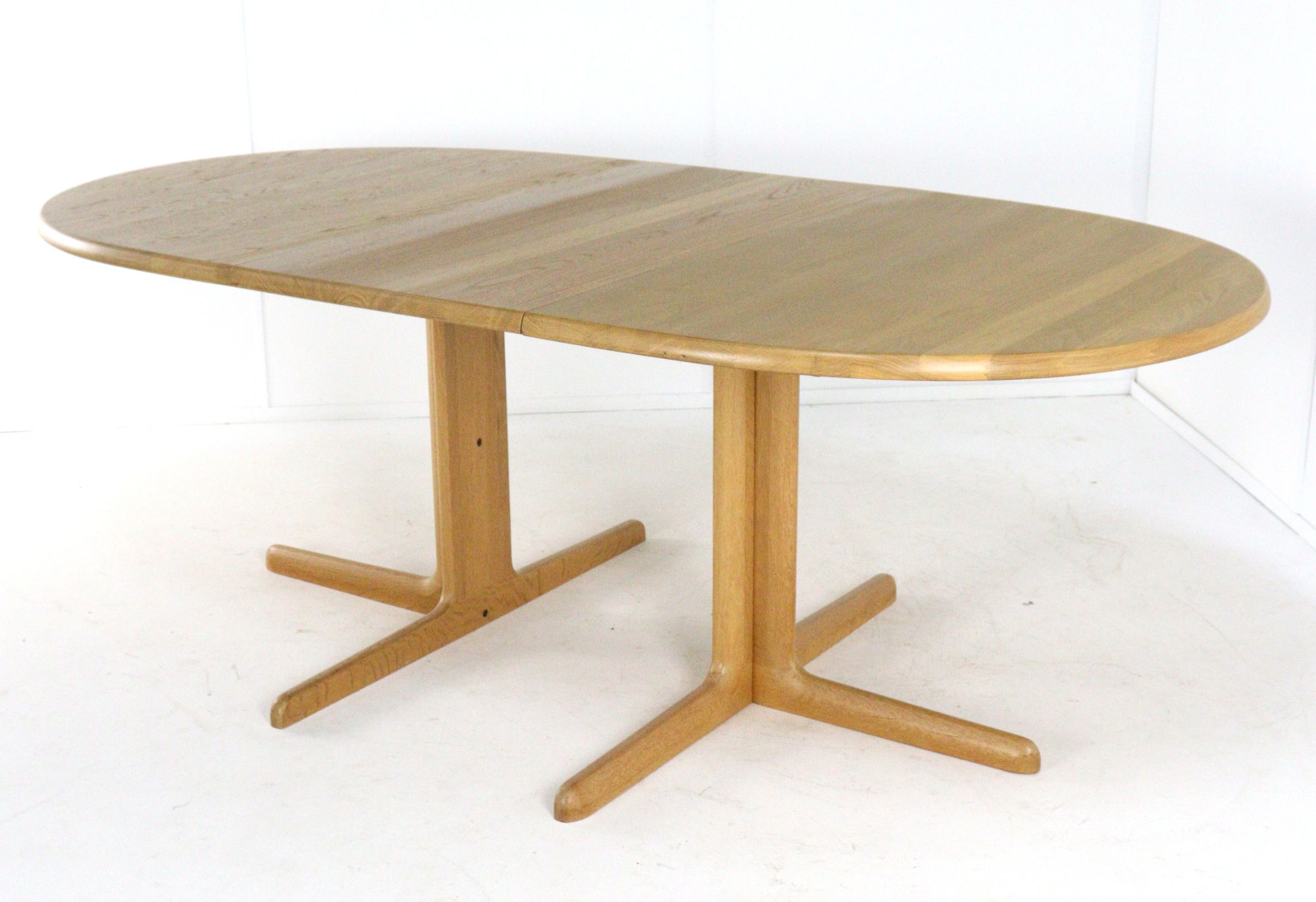 Juul Kristensen Voor Jk Mobler Eiken Ovalen Verlengbare Eettafel Vintage Deens image 8