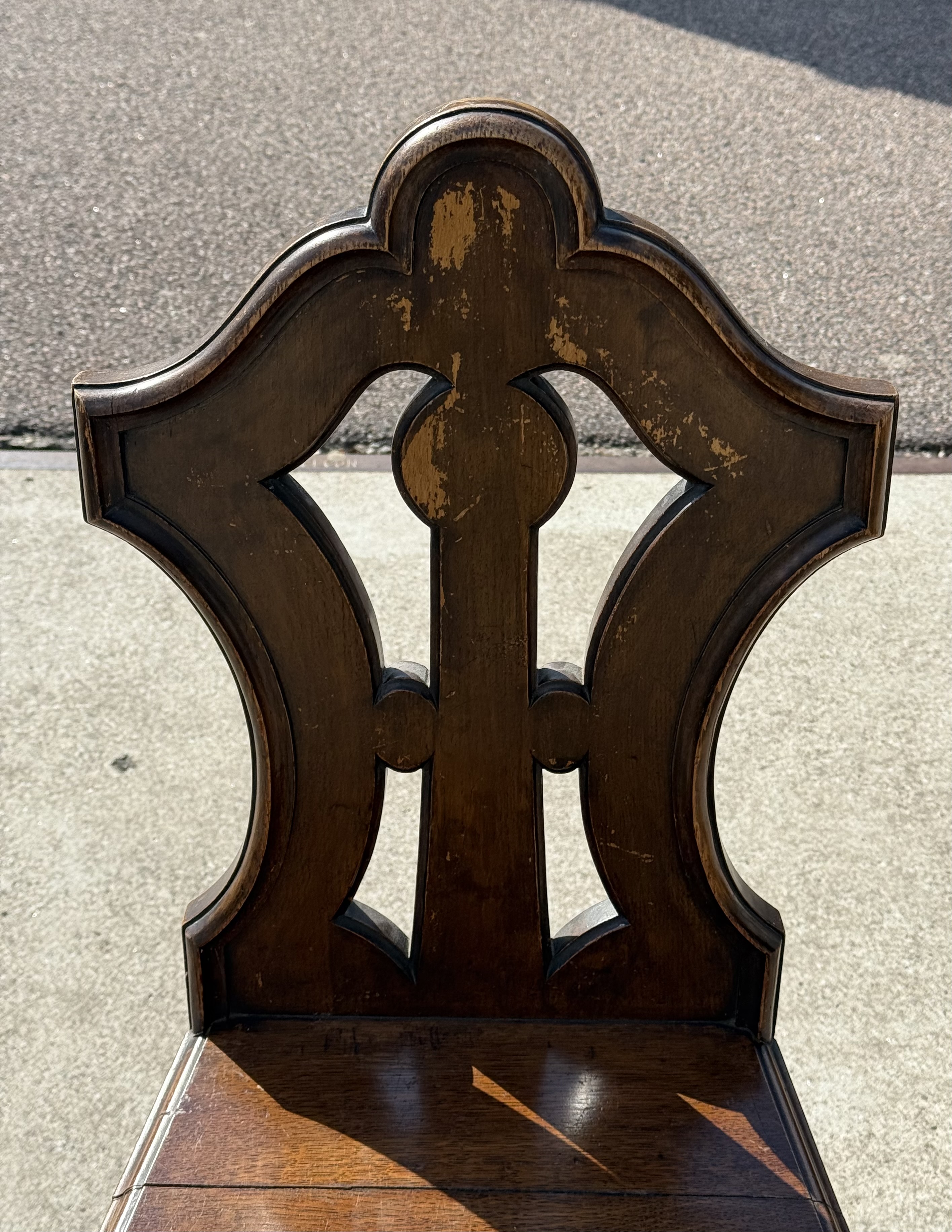 Fine William Iv Pierced And Carved Mahogany Shield Back Hall Chair image 7