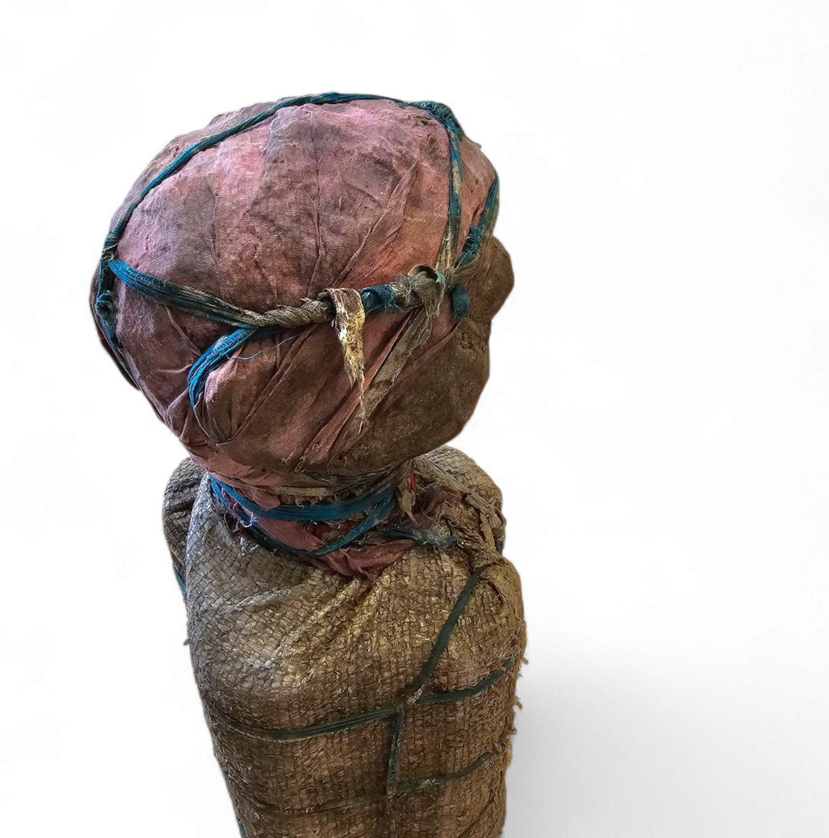 African Sculpture / Multi Material Figure / Height 65 Cm / 1970s image 10