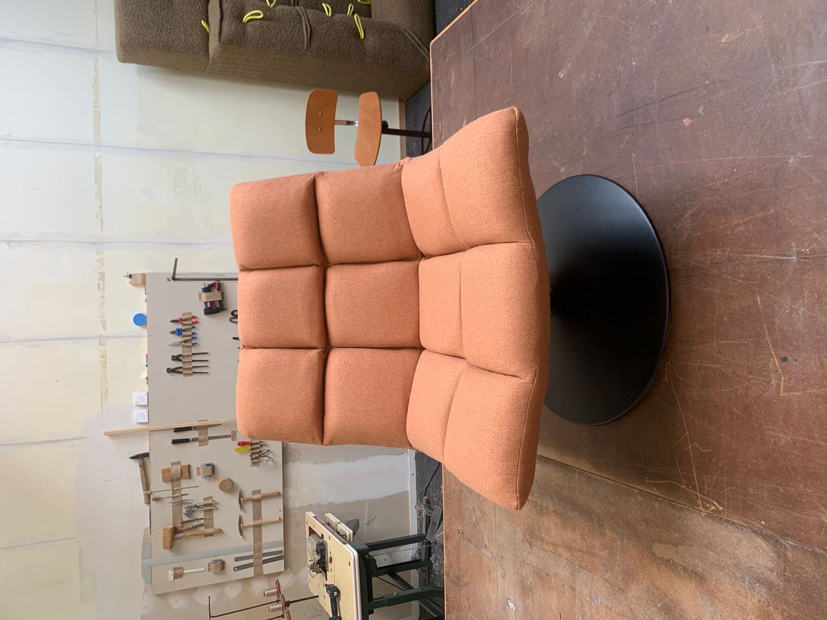 DUTCHBONE Fauteuil In Perzikoranje – Opnieuw Bekleed image 11