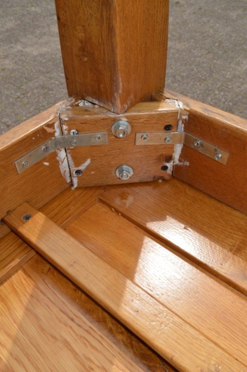 Eettafel Massief Eiken Uitschuifbaar image 9
