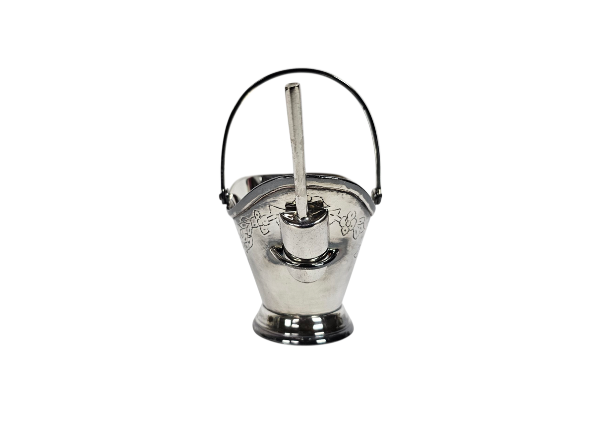 Suikerpot Met Schepje - Gegraveerd - Zilver - Gesigneerd - 3e Kwart 20e Eeuw image 2
