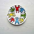 Keith Haring Servies: 2 Platte Borden, 2 Koffiekop En Schotel, 1 Espresso Kopje En Schotel image 11