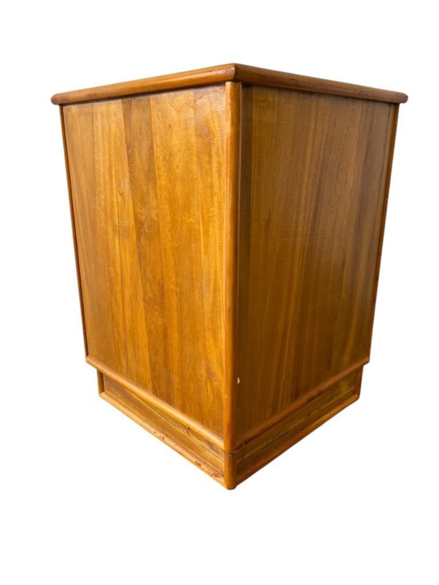 Vintage Houten Etagère Met Dubbele Plateau / Plantentafel image 5