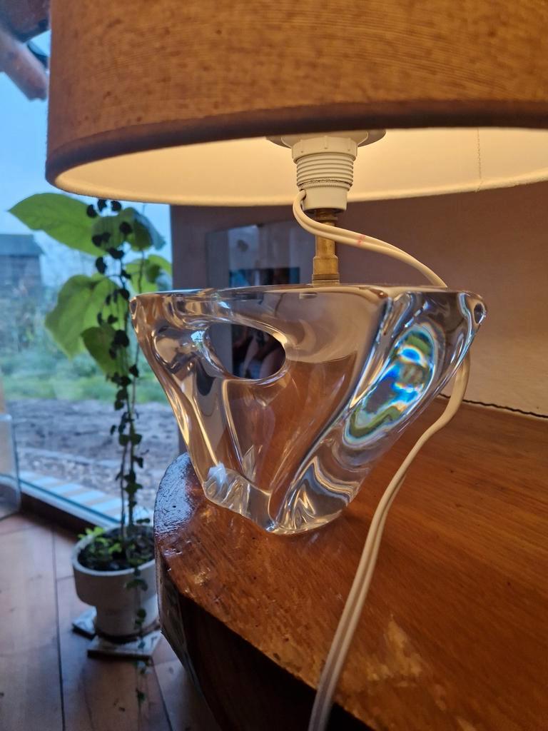 Vintage Tafel Lamp Kristal Daum Zeilboot Vintage Tafel Lamp image 5