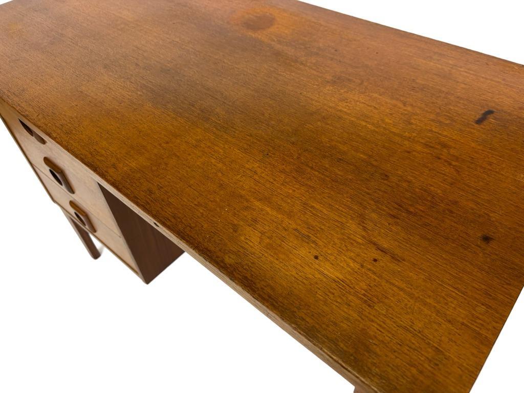 Vintage Bureau Jaren 60 Compacte Werkplek Teak Design image 7