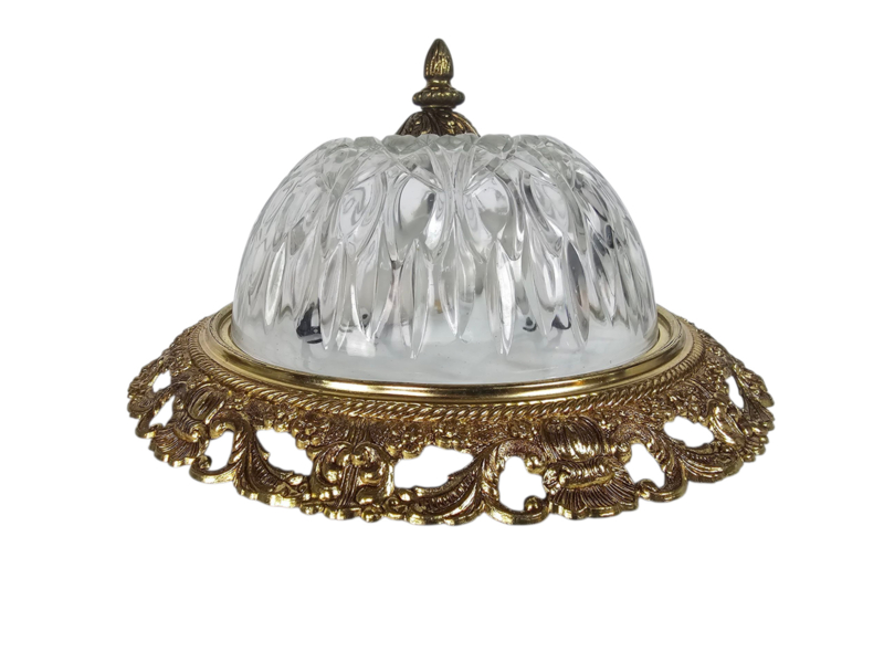 Massive - Hollywood Regency Stijl - Messing - Glas - 3e Kwart 20e Eeuw image 4