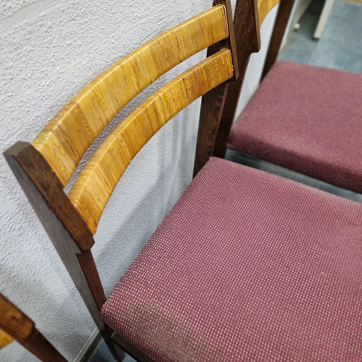 Set Van 6 Vintage Stoelen Eetkamerstoelen Jaren 60 Jaren 70 image 18