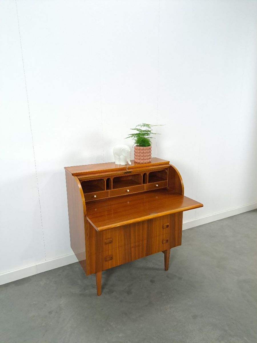 Secretaire Bureau Uit Zweden Met Lades, Scandinavisch Bureau image 6