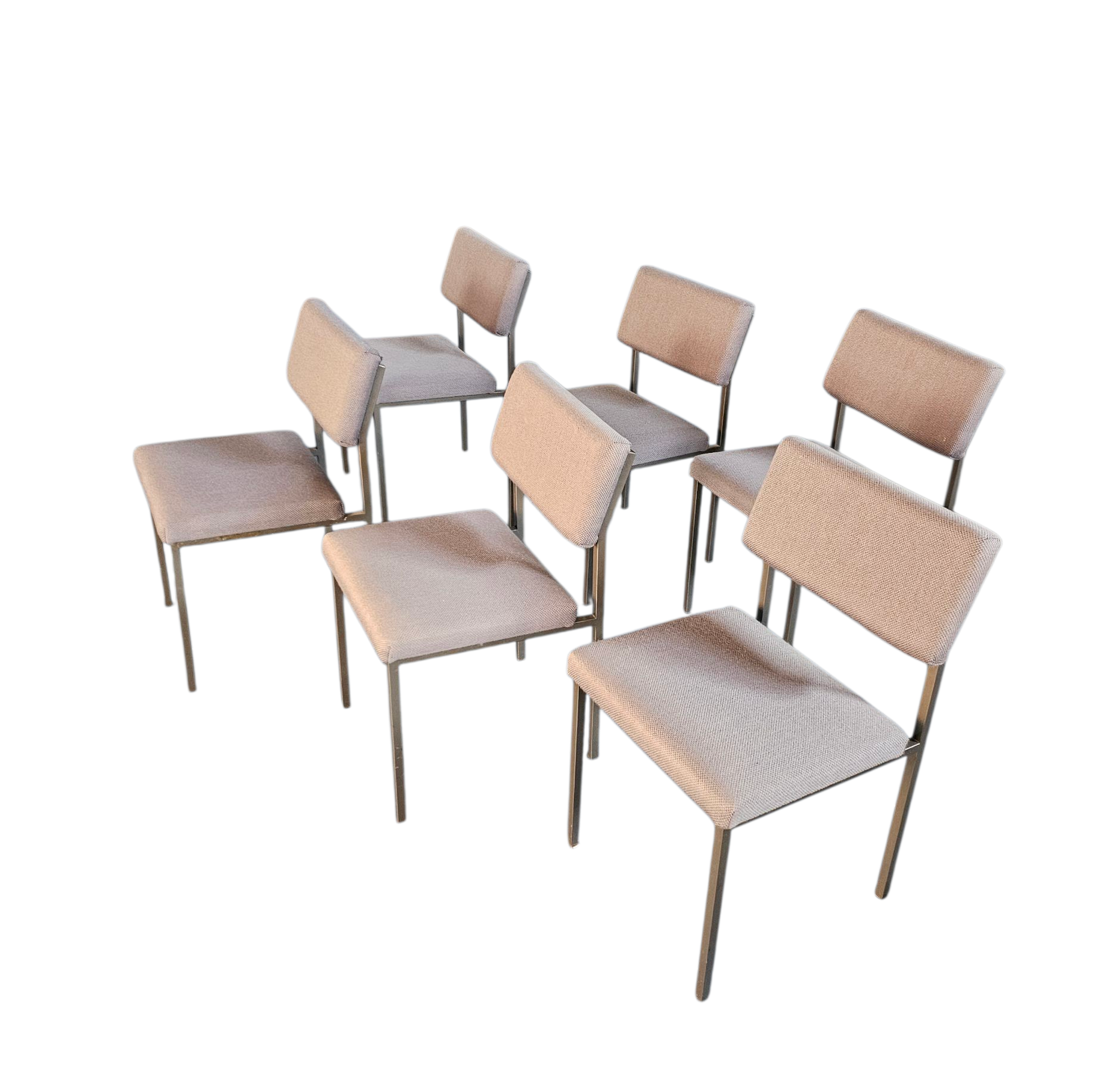 6 X No. 33 Dining Chair By Gijs Van Der Sluis For Van Der Sluis Stalen Meubelen, 1960s image 6