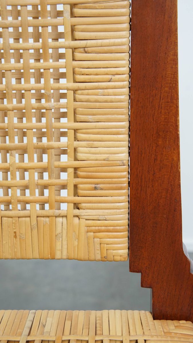 Leuke Set Van 2 Houten Art Deco Design Eetkamerstoelen Met Een Rieten Zitting En Rugleuning image 8