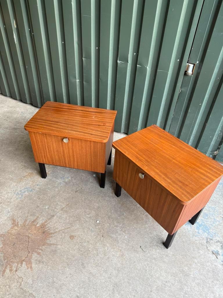 Vintage Teak Nachtkastjes - Set Van 2 image 9