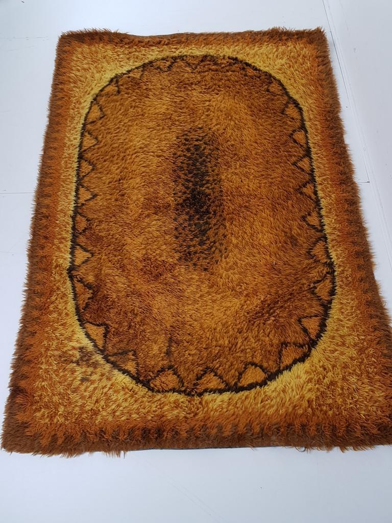 Vintage Wollen Vloerkleed | Deens Vloerkleed Oranje Bruin Wo image 7