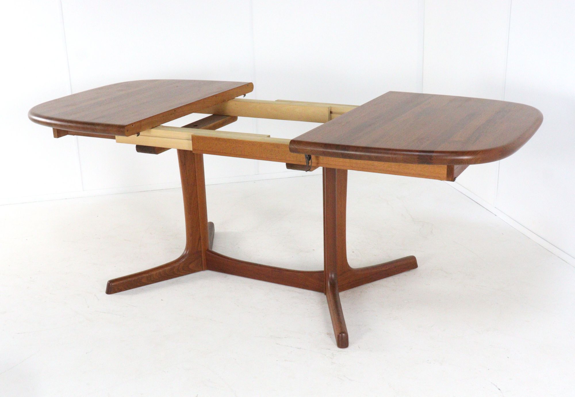 dyrlund Ovalen 1x Verlengbare Eettafel Massief Teak Vintage Deens image 14