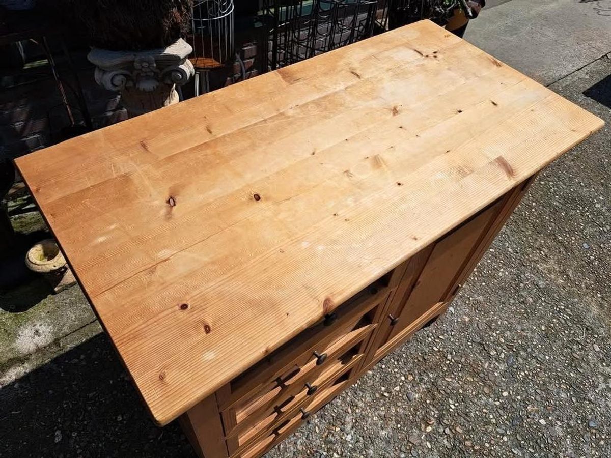 Grenen Ladekast, Dressoir, Commode Afm. 109x55cm En 94cm Hoo image 5