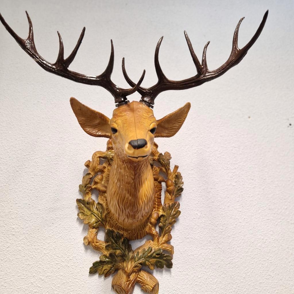 Vintage Hertenkop Gewei Kunststof Tirol Skihut Cafe Mancave image 3