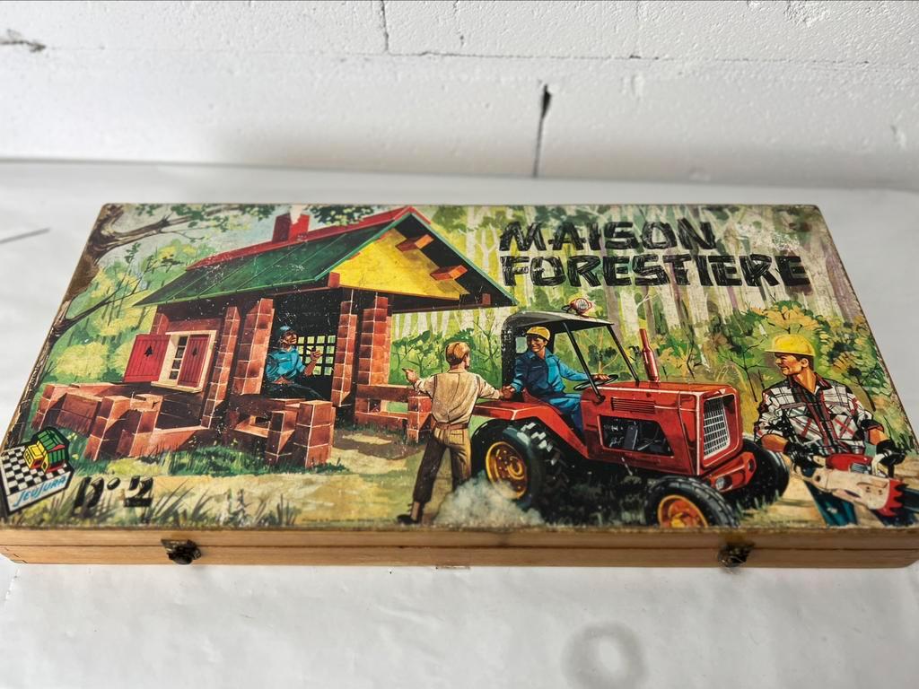 Ancien Jeu Jeujura N°2 – Maison Forestière, Boîte Vintage, Années 60/70