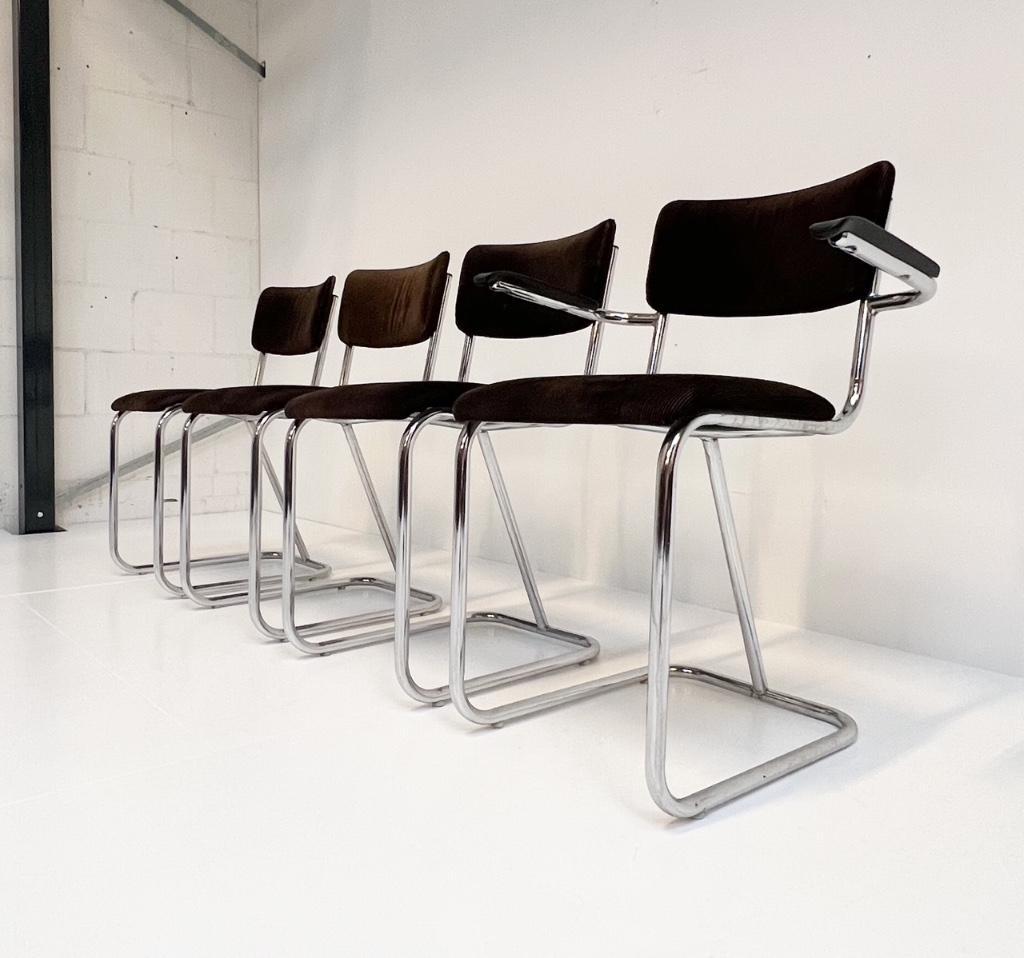 Set Metalen Stoelen In Gispenstijl (4), 1970’S image 3