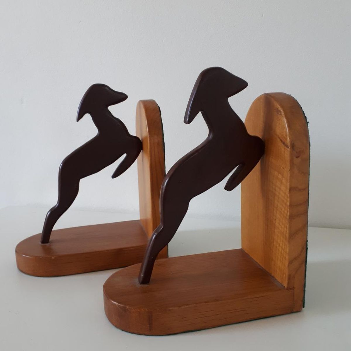 * 2 Vintage Boekensteunen Gazelle Beeld Boekensteun image 4