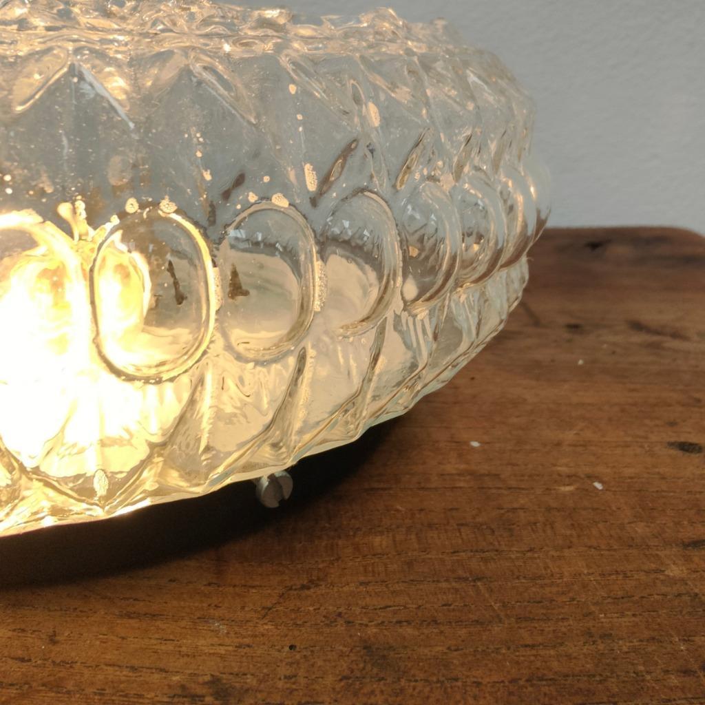 Vintage Plafonniere Retro Mid Century Glazen Plafondlamp 06 image 9