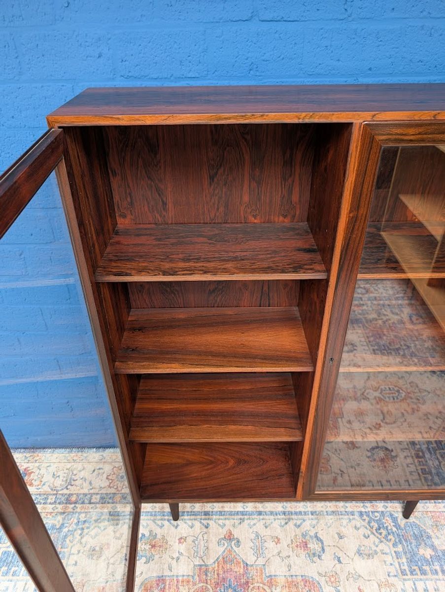 Vintage Palissander Vitrinekast, Jaren 60 image 7
