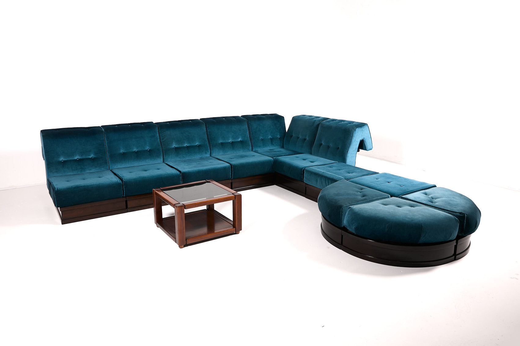 Luciano Frigerio ‘can Can’ Sectional Sofa, 1960’s Italy image 5