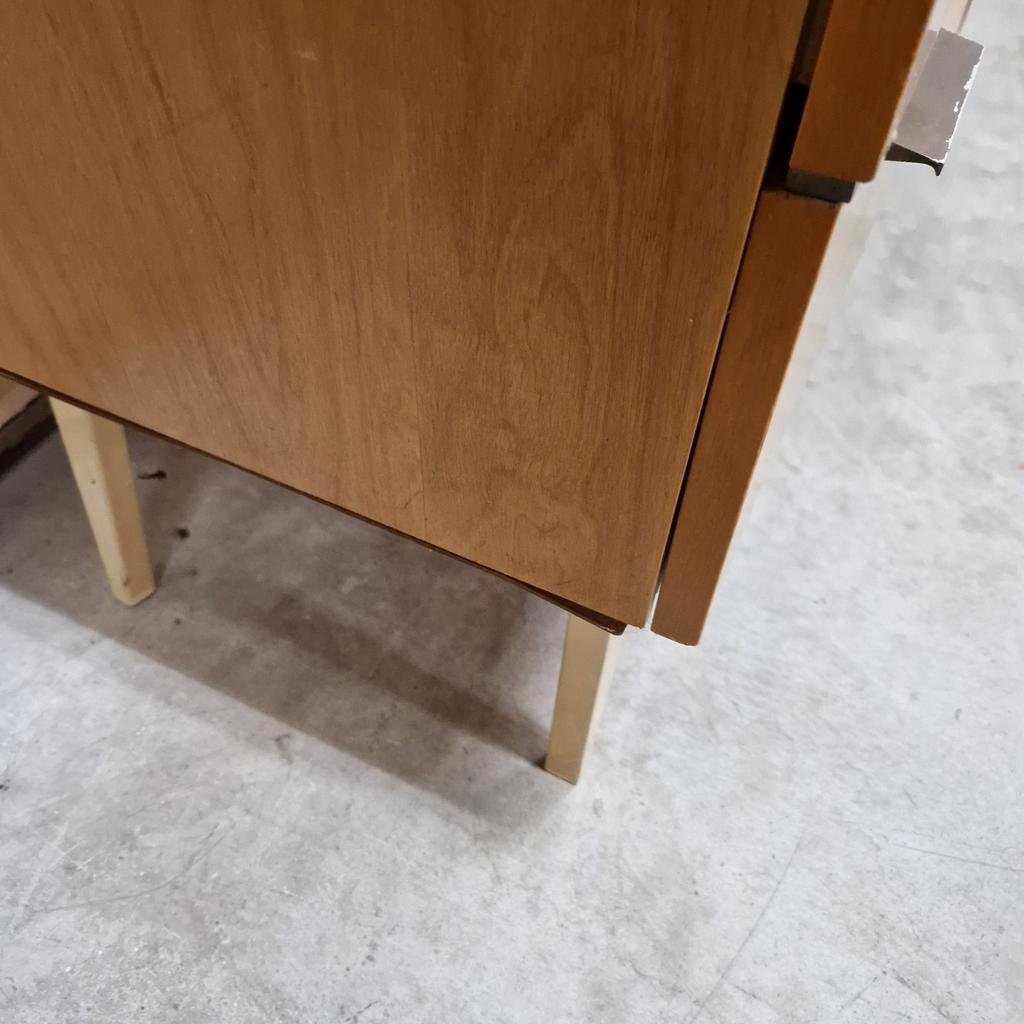 Vintage Dressoir Kastje Retro Dressoirtje Berken Fineer image 9