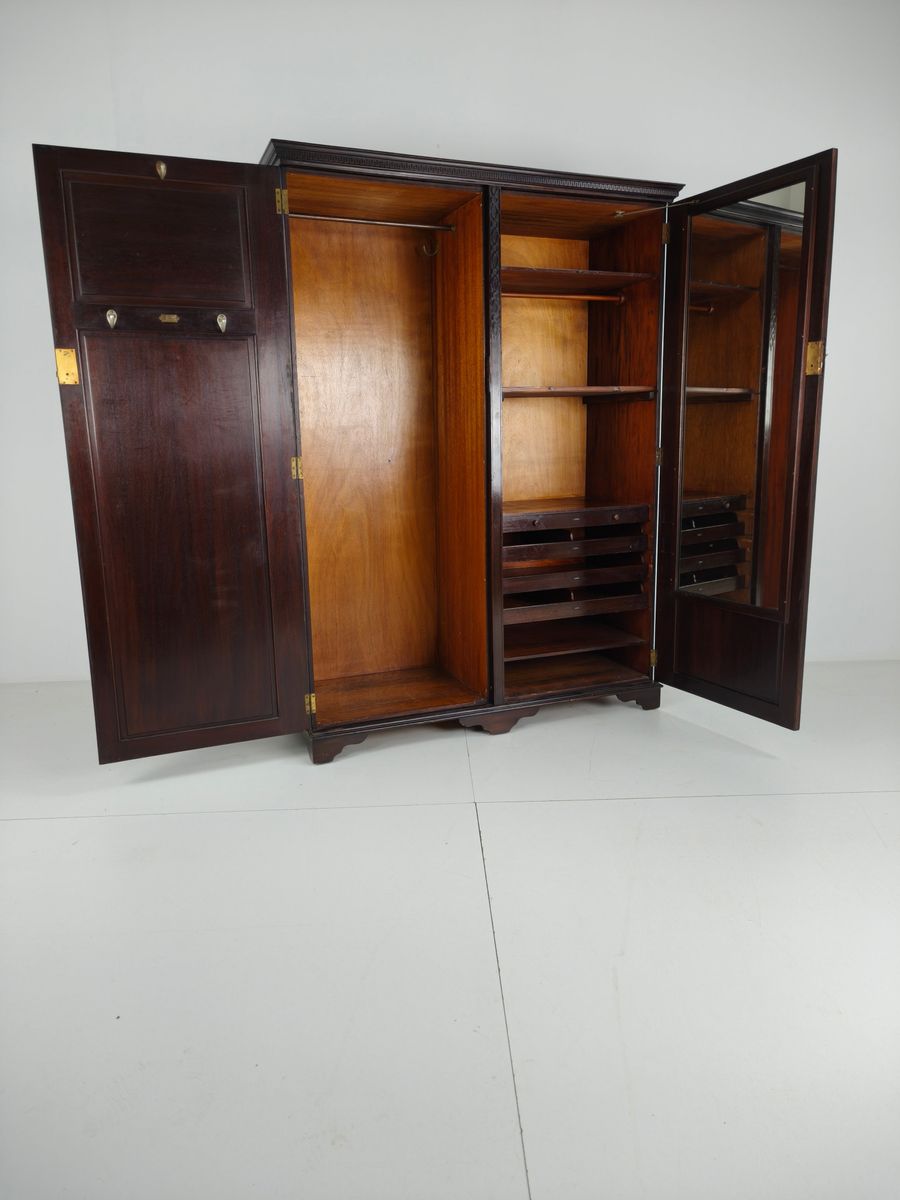 Art Deco Mahoniehouten Garderobekast Voor Dames Van Waring & Gillow – Ca. 1920 image 22