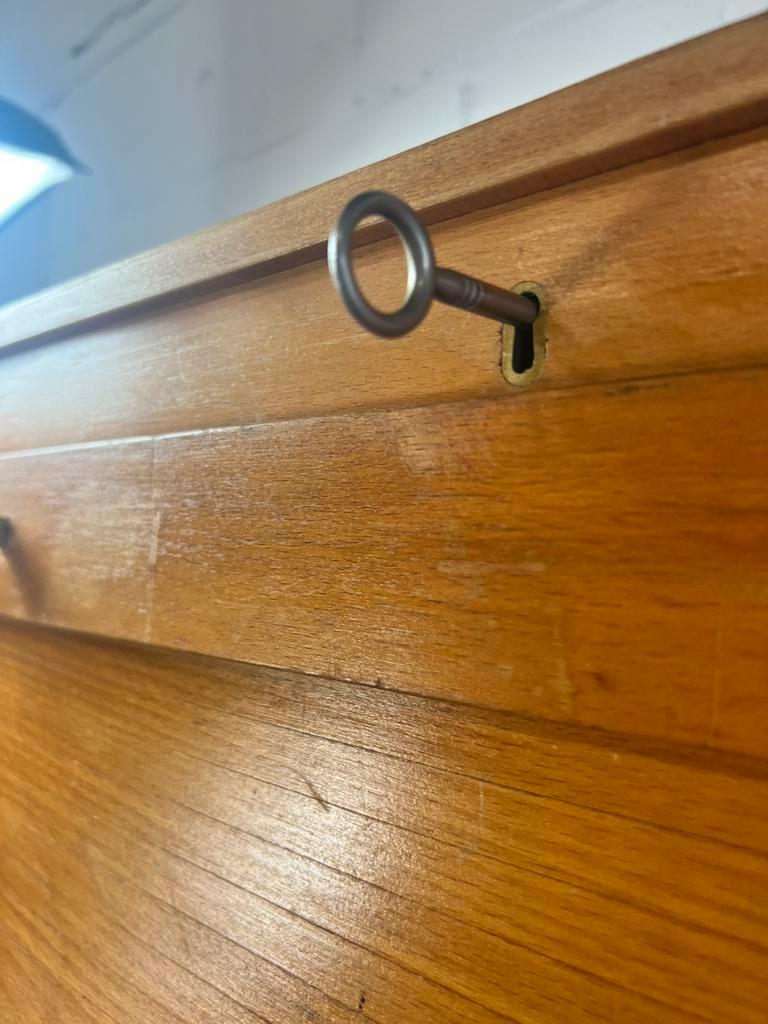 Vintage Houten Rolluikkast / Archiefkast image 12