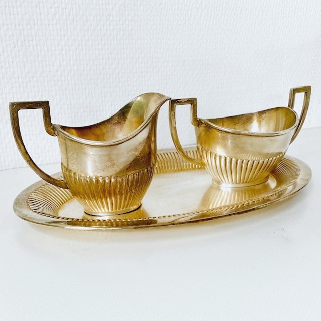 Verzilverd Art Deco Roomstel 1920’s image 4