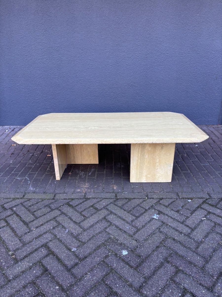 Vintage Travertin Salontafel image 2