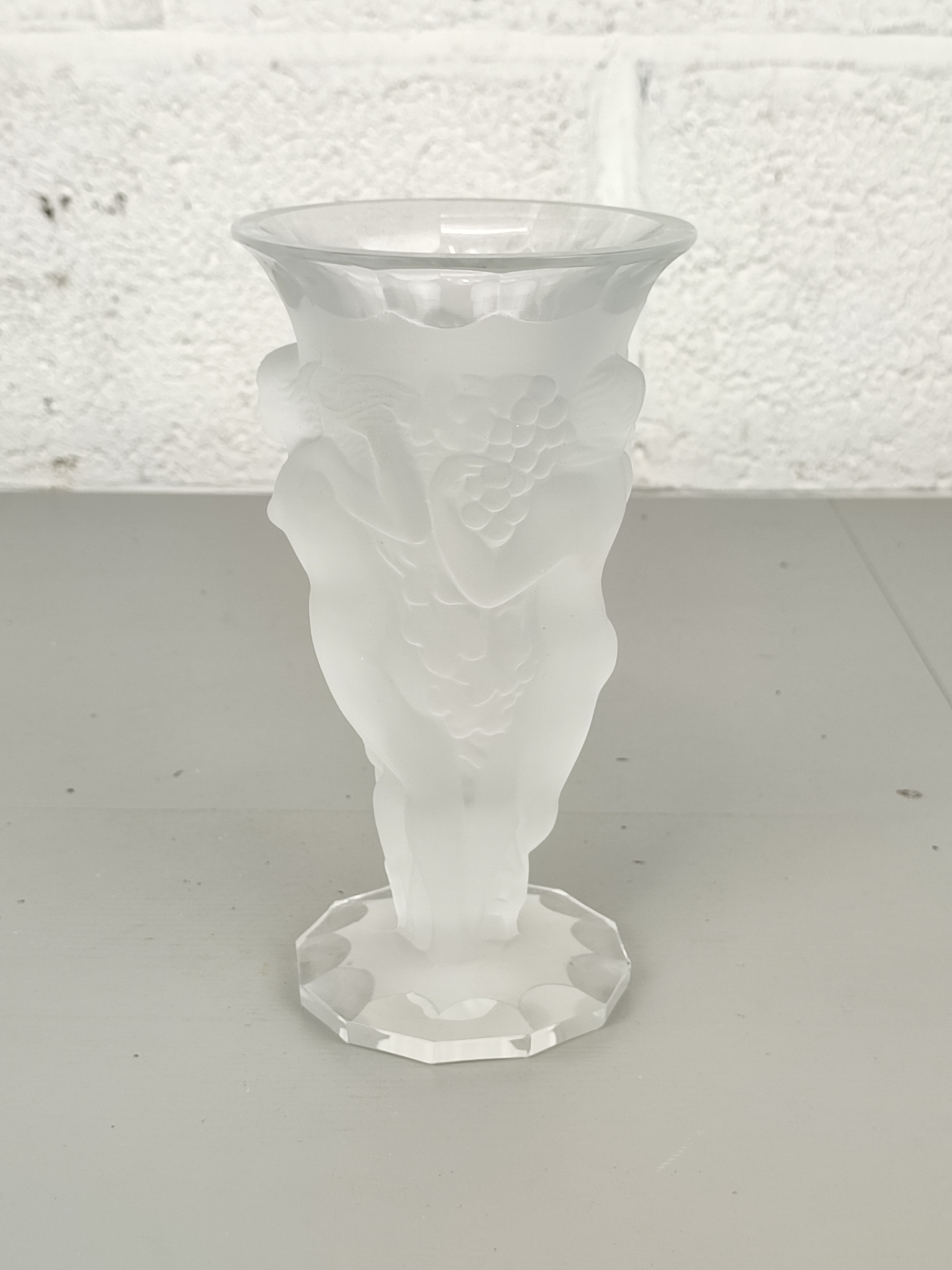 Art Deco Persglas Vaas Met Naakte Dames image 7