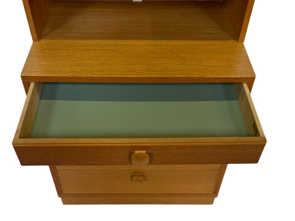 Vintage Kast Boekenkast Wandkast Jaren 60 Eiken Design image 12