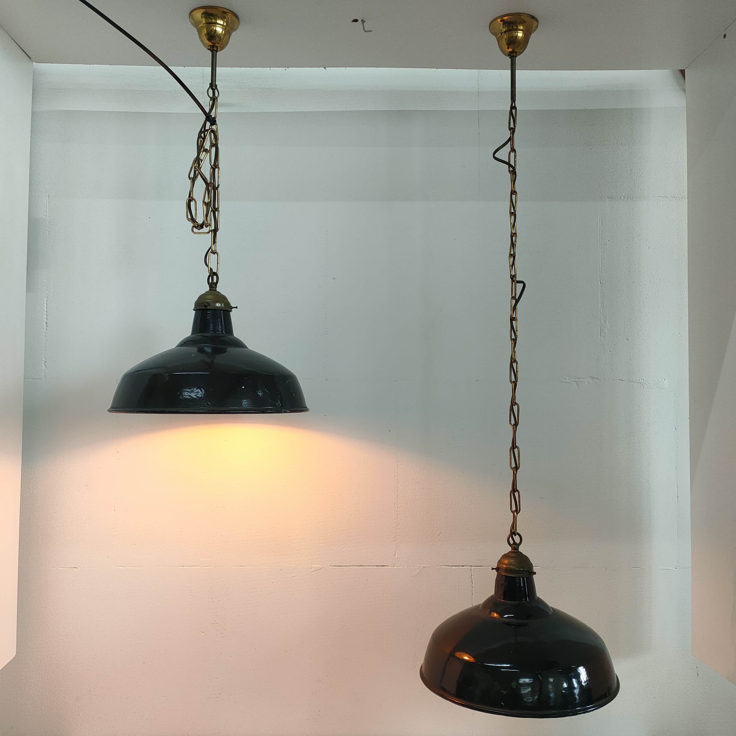 Industriële Vintage Cafe/plafondlamp Metaal/emaille image 22